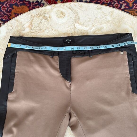 Rudsak Dara Leather & Stretch Polyester Spandex Equestrian Style Leggings - Picture 13 of 16